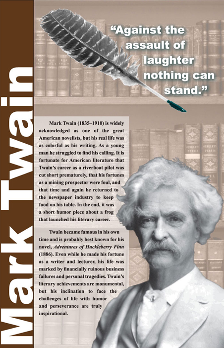 Poster of Mark Twain.